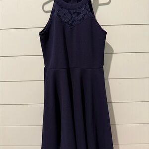 Justice Elegant Navy Blue Kids Dress Girls S‎